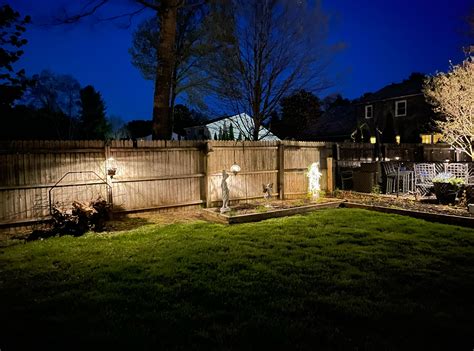 fence lights pictures barefoot landscape lighting