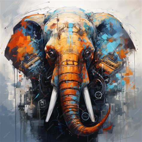 Premium AI Image | Elephant watercolor painting