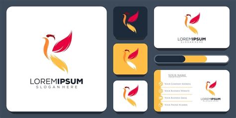 Premium Vector | Abstract bird logo design