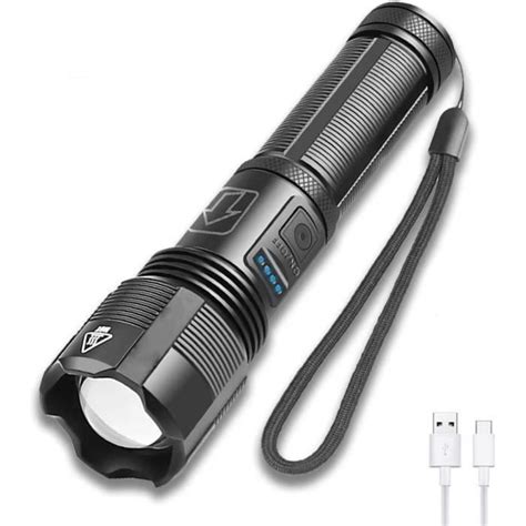 Lampe Torche LED Ultra Puissante 6000 Lumens XHP70 2 Lampe Torche