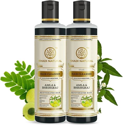 Khadi Natural Ayurvedic Amla And Bhringraj Hair Cleanser Shampoo SLS