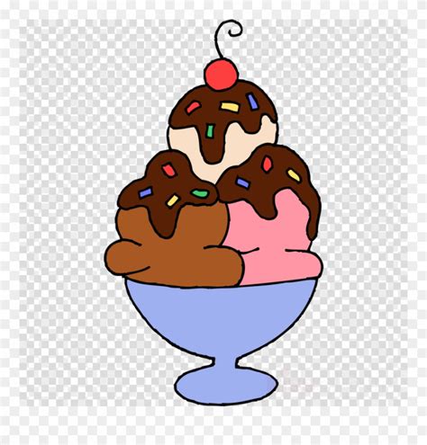 Transparent Background Ice Cream Sundae Clipart Clip Art Library