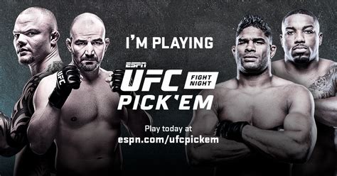 Espn Ufc Fight Night Pick Em How To Play