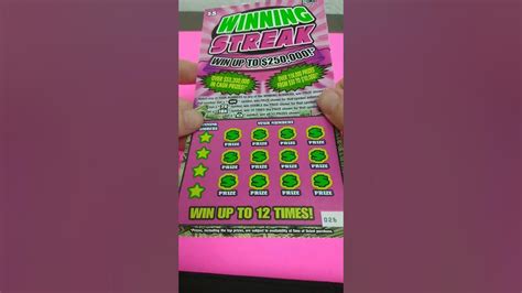 Florida Lottery 2 Of The 5 Dollar Winning Streak Youtube