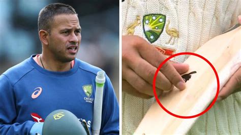 Usman Khawaja Takes Off His Bat Sticker During New Zealand Vs Australia