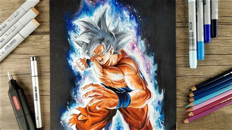 Como Desenhar O Goku Instinto Superior 4 Desenhando O Goku Instinto