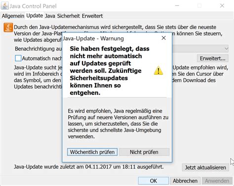 Automatische Java Updates Deaktivieren Windows FAQ