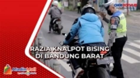 Ratusan Motor Knalpot Bising Terjaring Razia Polres Cimahi Video