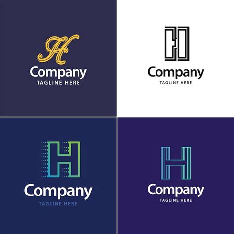 Lettre H Big Logo Pack Design Cr Ation De Logos Modernes Et Cr Atifs