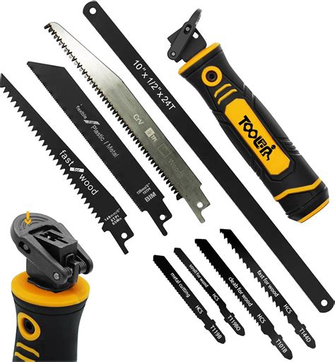 Toolan 8 In 1 Multi Blades Hand Saw Drywall Cutter Saw Hacksaw Long