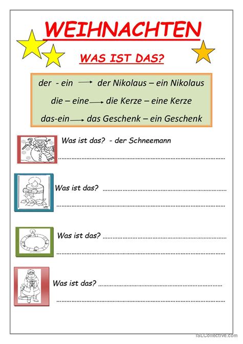 Weihnachten Deutsch Daf Arbeitsbl Tter Pdf Doc