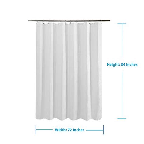 Amazerbath Waffle Shower Curtain Heavy Duty Fabric Shower Curtains