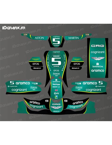 Aston Martin F1 Series Graphic Kit For CRG Karting SODI KG 508