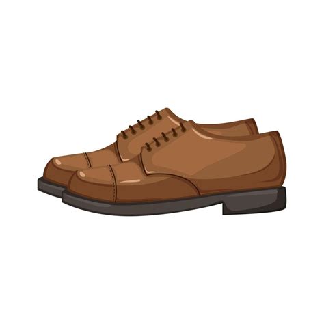 Leather Man Shoes Cartoon Vector Illustration Vector Art At