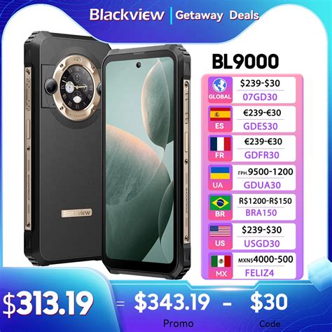 Blackview Tel Fono Inteligente BL9000 5G Smartphone Resistente De 6 78