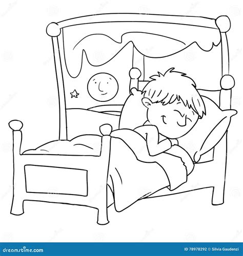 Baby Boy Sleeping Clipart Black And White