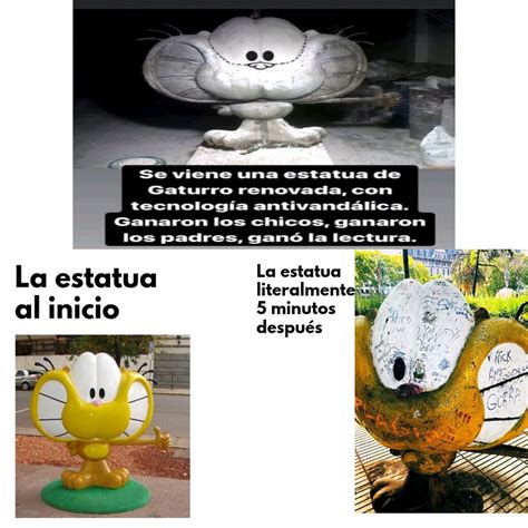 Gaturro Estatua Meme Subido Por ElGato975 Memedroid