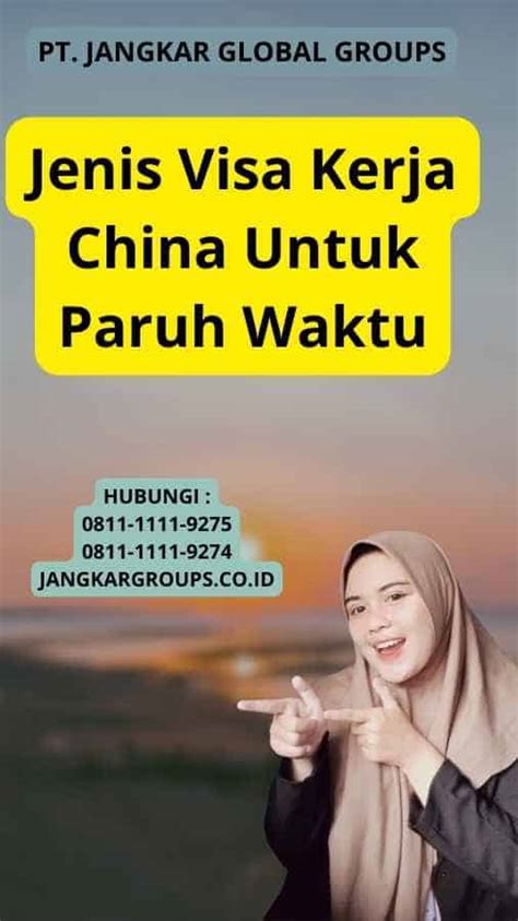 Visa Kerja China Untuk Paruh Waktu Jangkar Global Groups