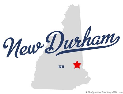 Map of New Durham, NH, New Hampshire