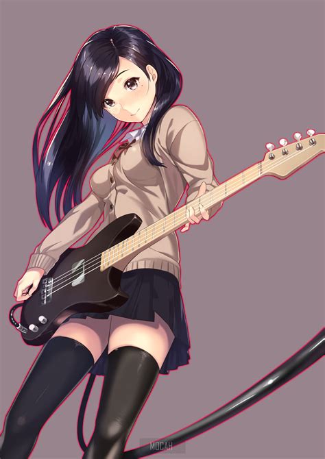 Anime Anime Girl Original Character Smartphone Dark Hair Black