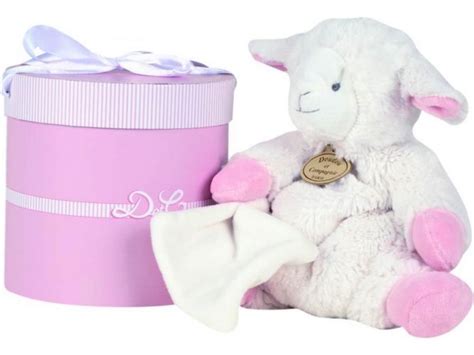 Doudou Et Compagnie Collection Mon Tout Petit Agneau Mouton Blanc Rose