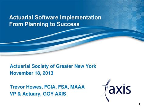 Ppt Actuarial Software Implementation From Planning To Success