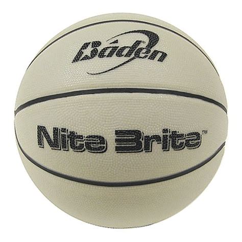 Baden Nite Brite Official 28 5 Inch Glow In The Dark Rubber Basketball