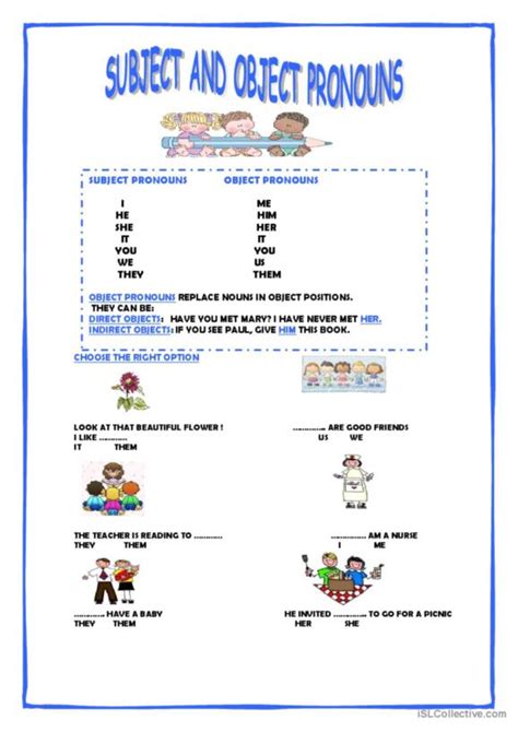 440 Personal Pronouns English Esl Worksheets Pdf And Doc