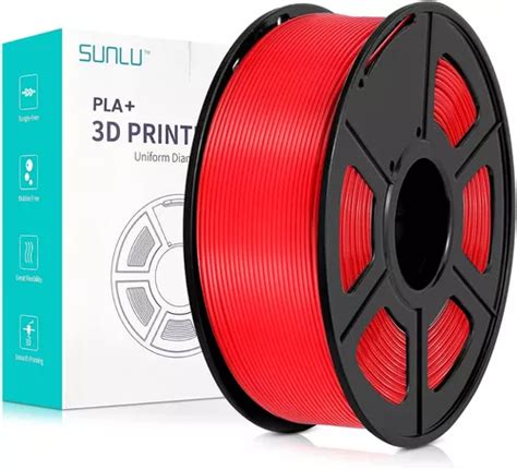 Filamento D Pla Sunlu De Mm Y Kg Rojo Mercadolibre