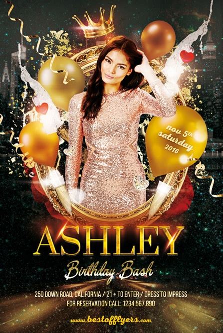 Birthday Bash Party Free Flyer Template - Download Flyer - Best of Flyers