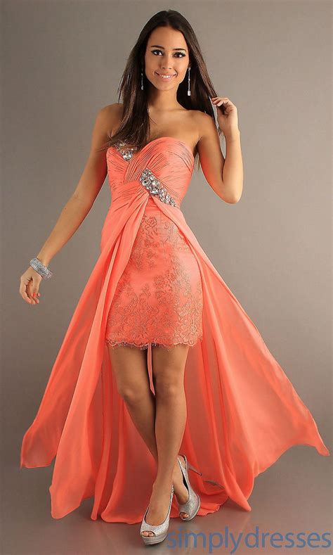 Coral Color Dress - Effy Moom