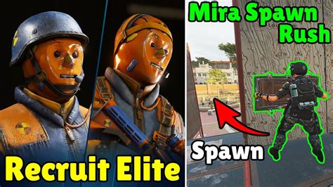 NEW Recruit Elite Skin Mira Spawn Rush Trick Rainbow Six Siege