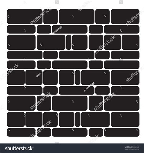 Black Brick Texture Isolate On White เวกเตอร์สต็อก ปลอดค่าลิขสิทธิ์ 238030366 Shutterstock