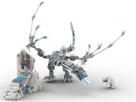 Viserion Ice Dragon from Game of Thrones : r/lego