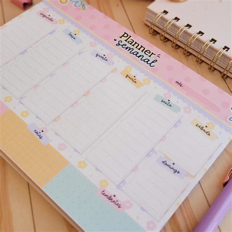 Planner Semanal Candy Elo7 Produtos Especiais