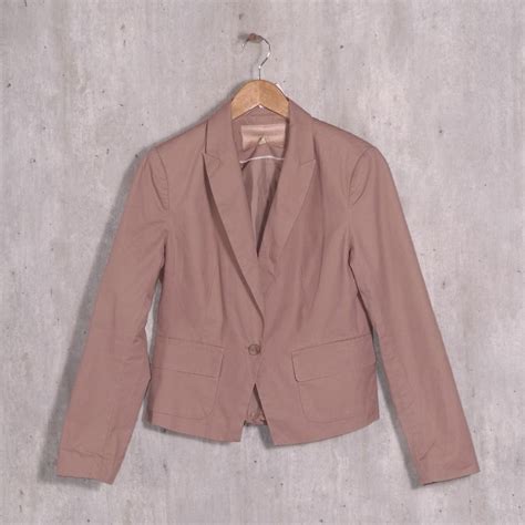 Blazer Nude Bengaline Casaco Feminino Yessica Usado Enjoei