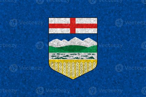 Flag of Alberta on styrofoam texture 14004003 Stock Photo at Vecteezy