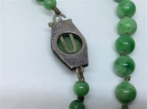 Antique Art Deco Jadeite Jade Necklace Jewellery Discovery