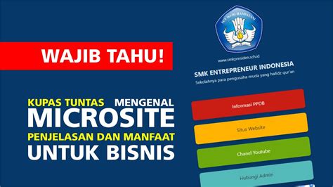 Kupas Tuntas Microsite Penjelasan Dan Manfaat Untuk Bisnis Anda Youtube