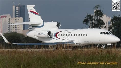 Decolagem Dassault Falcon 900EX N539CA Aeroporto Internacional Afonso