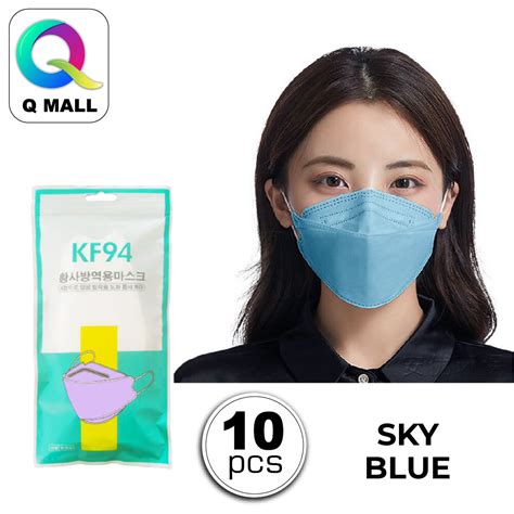 Q Mall 10pcs Kf94 Korean Style Protective Face Mask Disposable