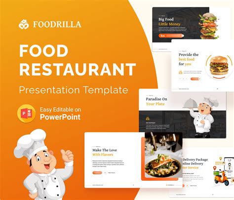 Foodrilla Food Restaurant Powerpoint Presentation Template Premast