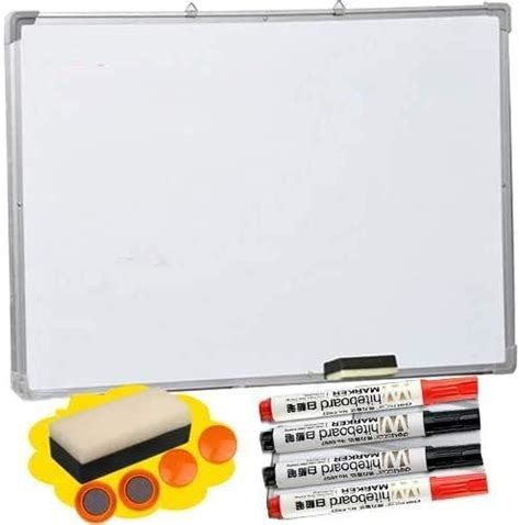 Tableau Blanc Magnétique Effaçable à Sec 90cm X 120cm Amazonfr Fournitures De Bureau