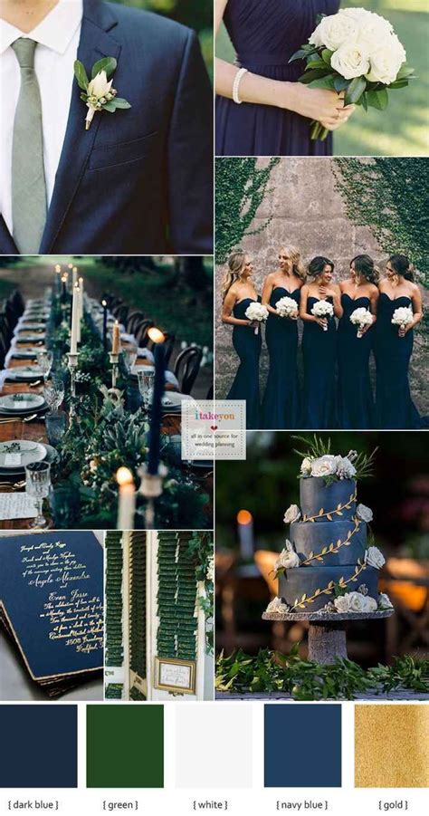 Help with navy, dusty blue, and hunter green wedding colors? | Weddings ...