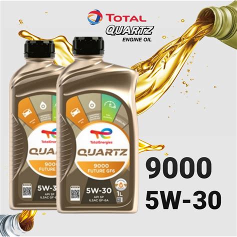 Jual Oli Mesin TOTAL QUARTZ 9000 5W 30 5W30 GF6 API SN Kemasan 1Liter