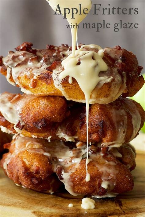 Apple Fritters With Maple Glaze All Recipe Network