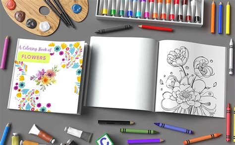 Amazon.com: A Coloring Book of Flowers: COLORFUL FLOWERS VOLUME 1: ...