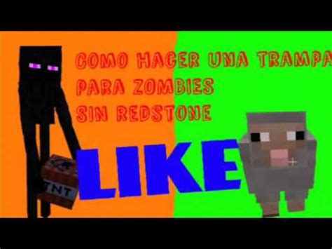 Como Hacer Una Trampa Para Zombies Sin Redstone Trampas Troll