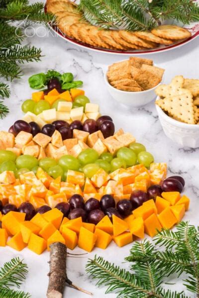 Christmas Tree Cheese Platter Recipe Amanda S Cookin