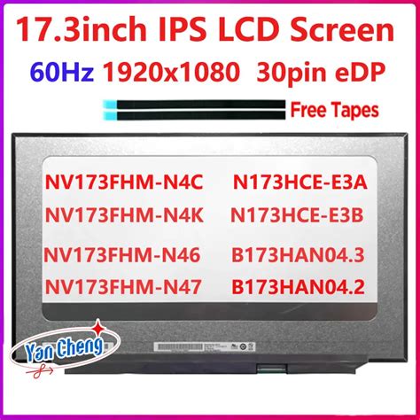 17 3 Inch IPS Laptop LCD Screen B173HAN04 2 B173HAN04 3 N173HCE E3A